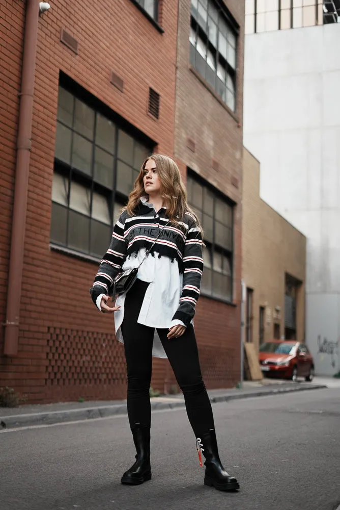 Long sleeve knit crop top | SHORA KNIT