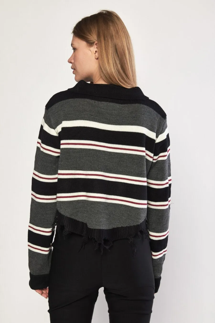 Long sleeve knit crop top | SHORA KNIT