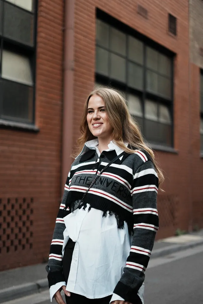 Long sleeve knit crop top | SHORA KNIT