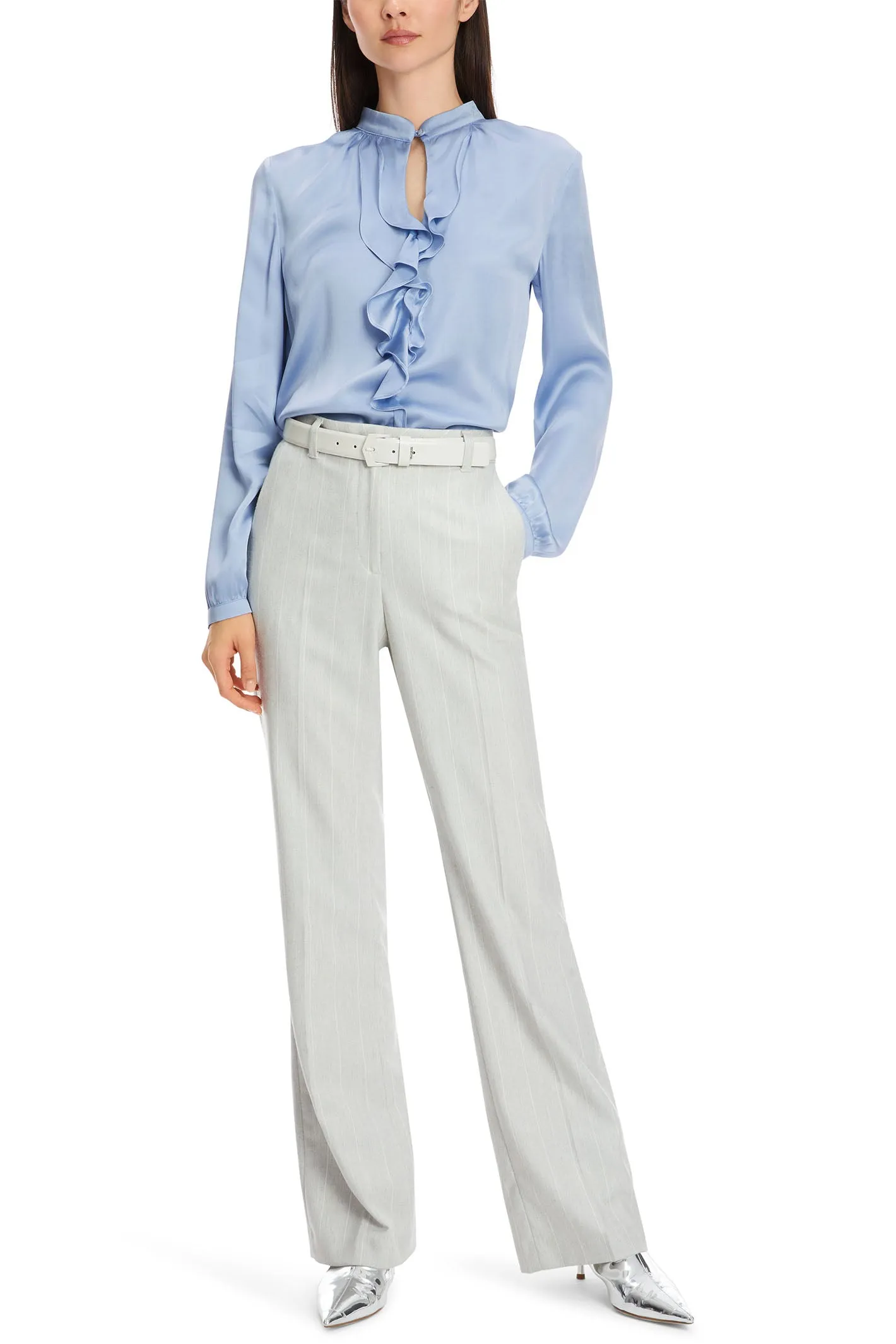 Marc Cain Collection Trousers High Waist Smoke Grey XC 81.54 W19 182