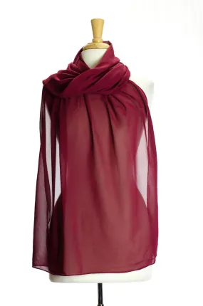 Maroon Simple Suzanne Scarf