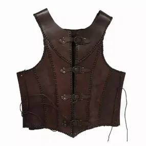 Medieval Viking Pirate Leather Vest Armor