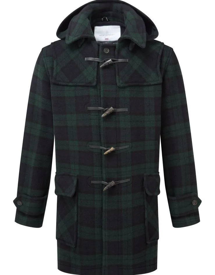 Men's London Classic Fit Duffle Coat - Blackwatch