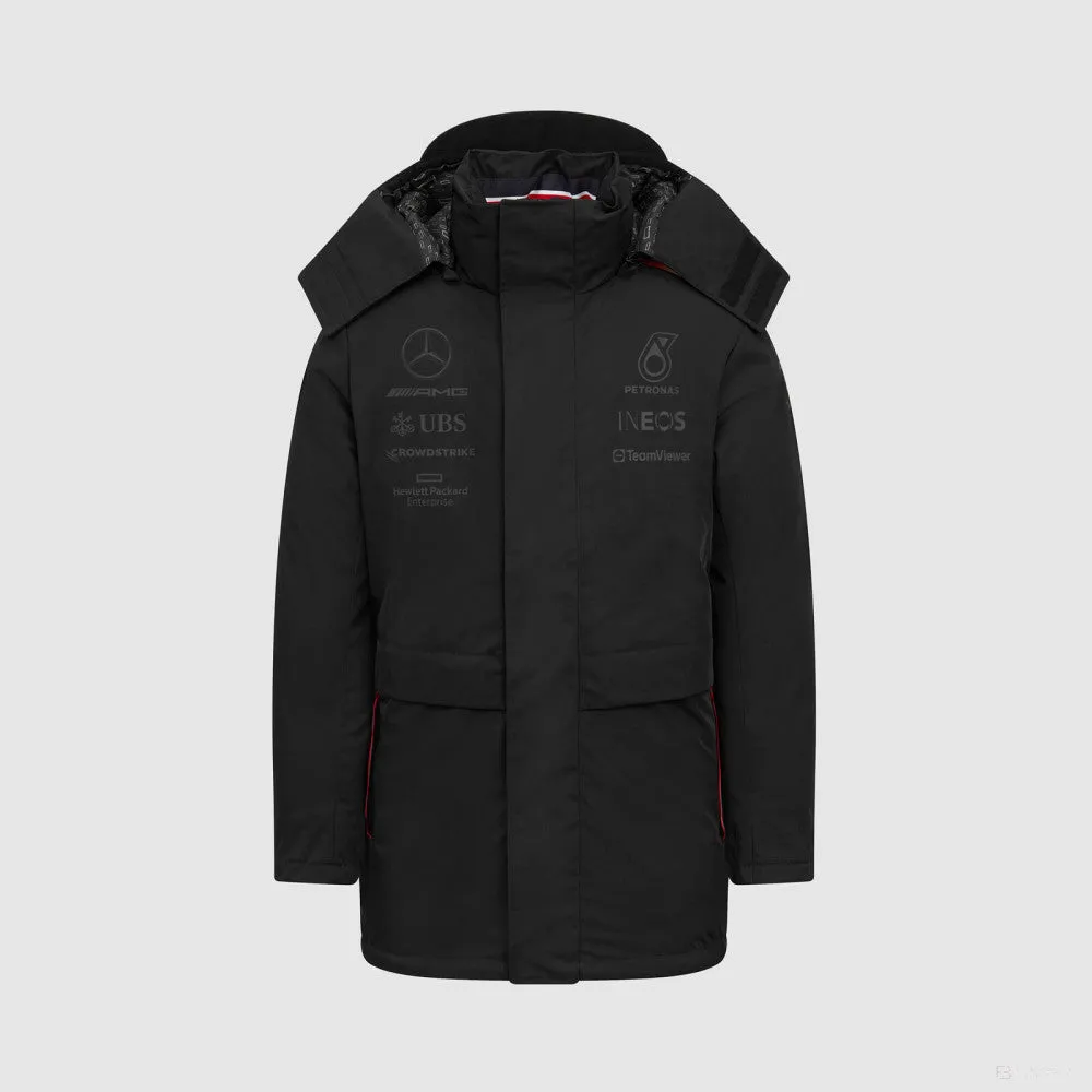 Mercedes Team Winter Coat, Black, 2023