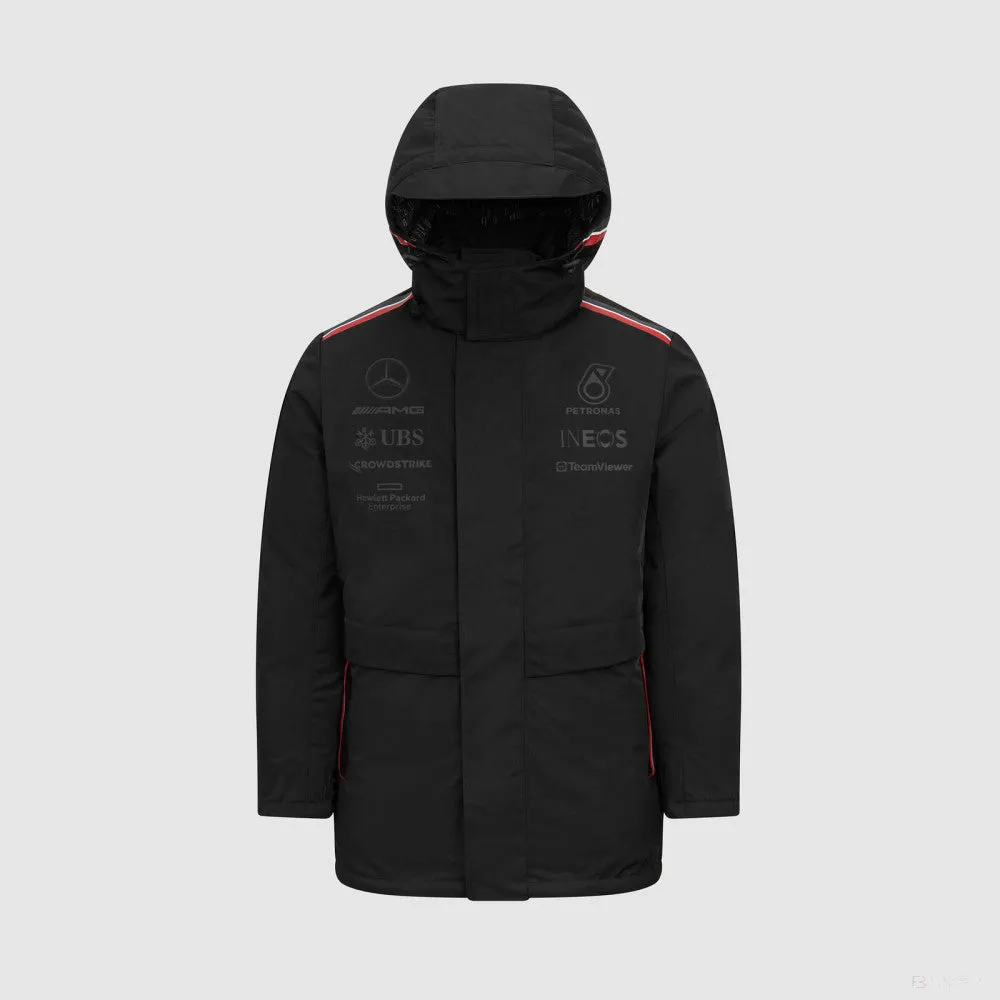 Mercedes Team Winter Coat, Black, 2023