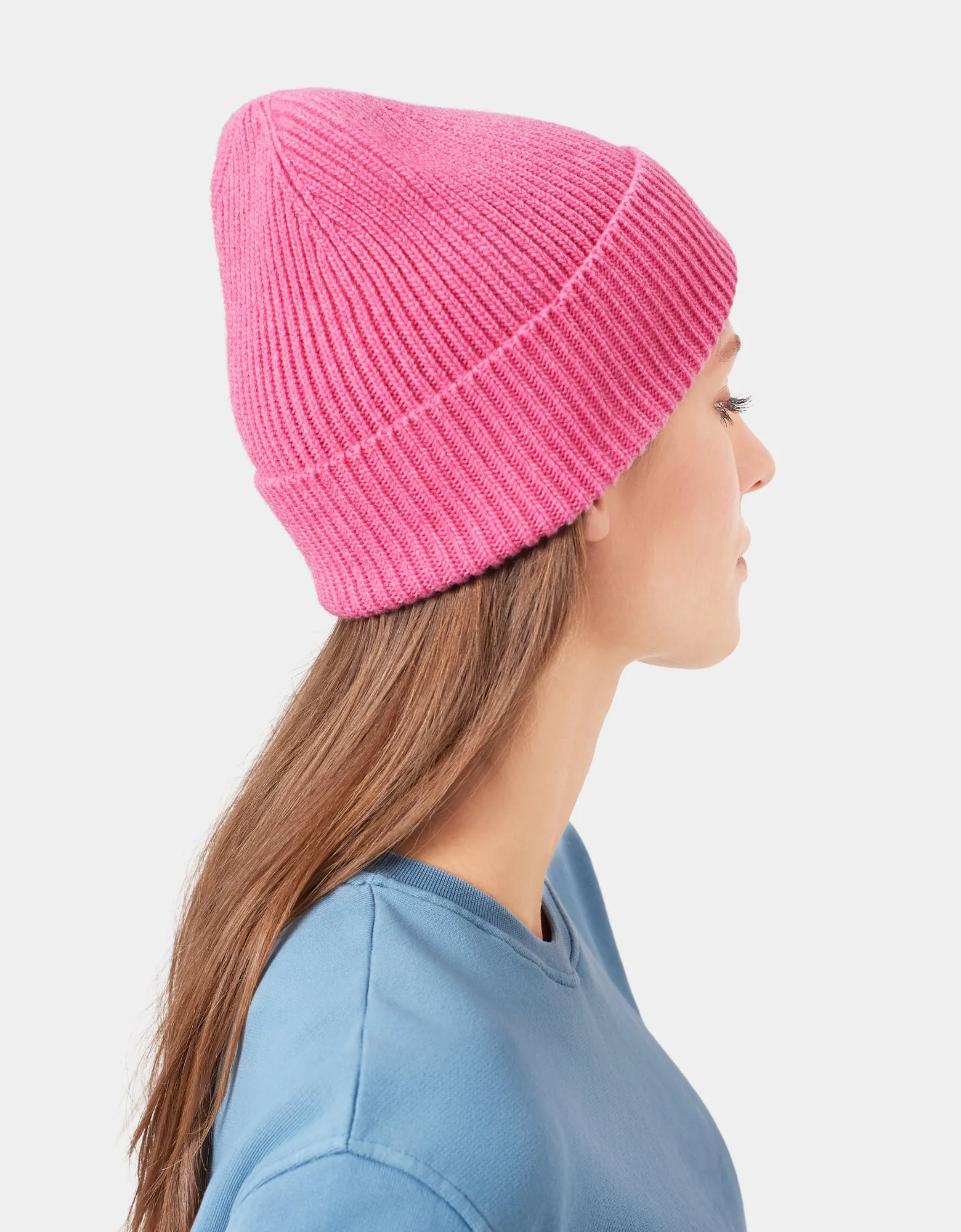 Merino Wool Beanie - Purple Haze