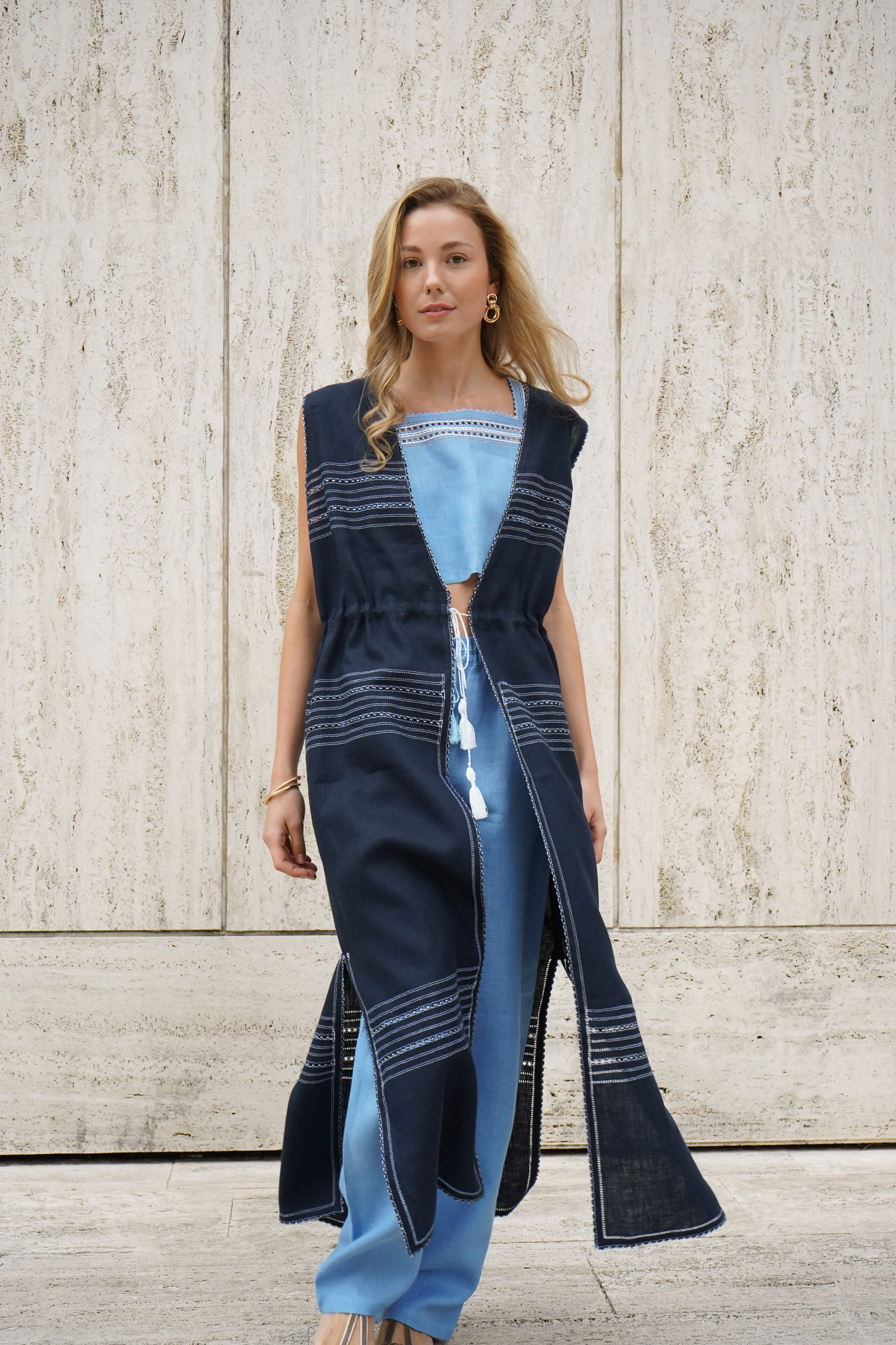 Milena Trousers in Sky Blue