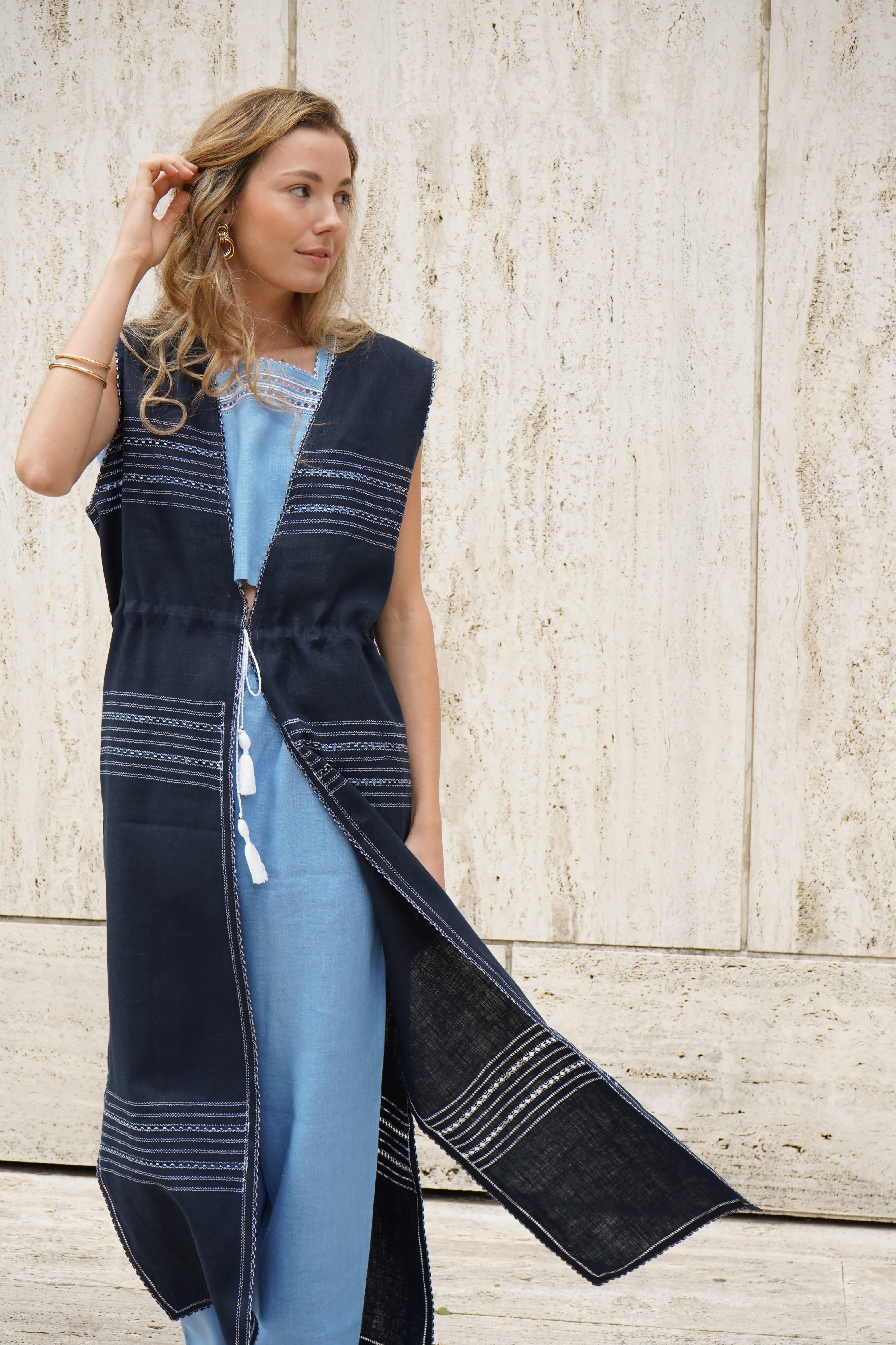 Milena Trousers in Sky Blue