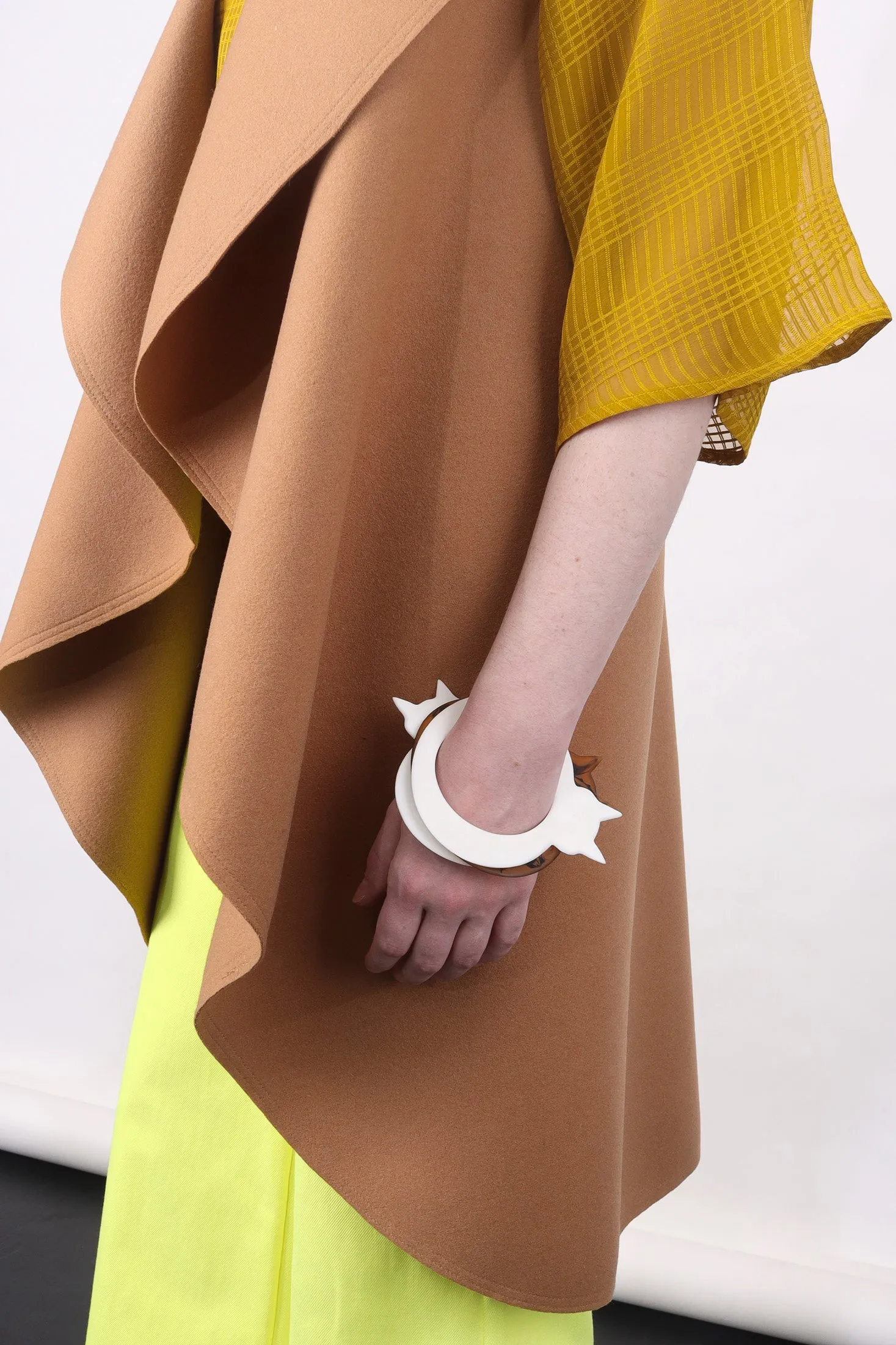 Mima vest in camel by Natalija Rushidi