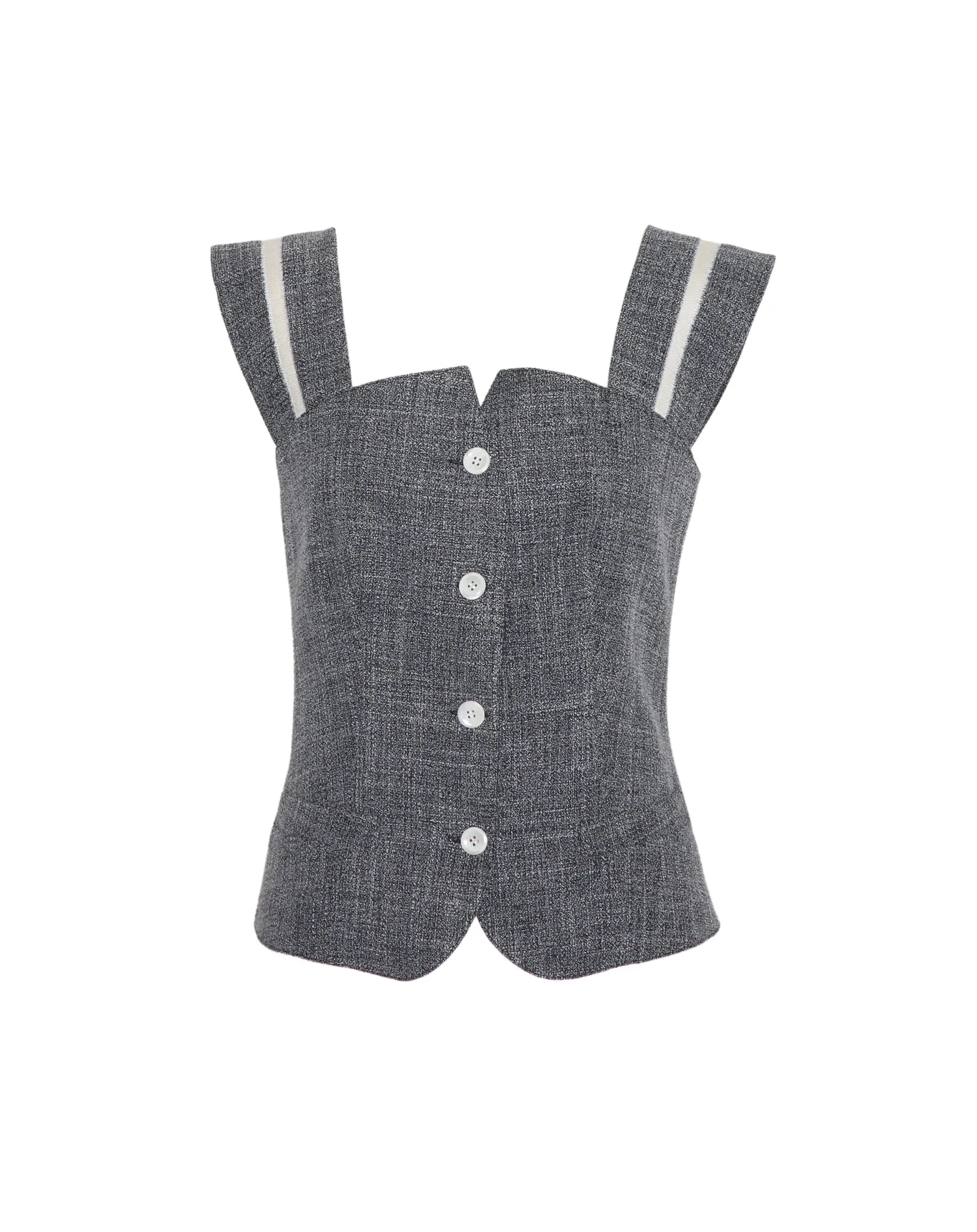 MIRTE SANDSTONE TWEED VEST