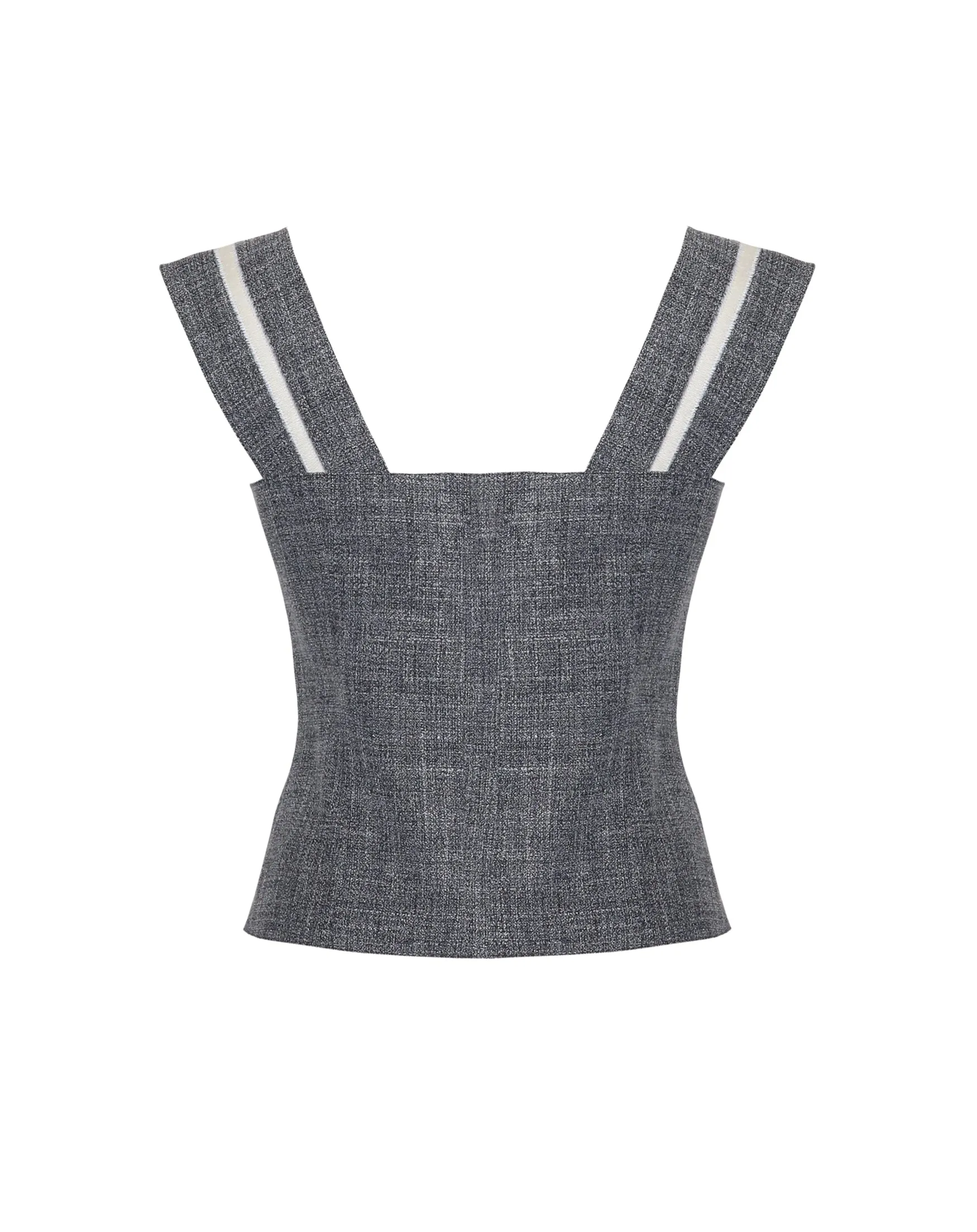 MIRTE SANDSTONE TWEED VEST