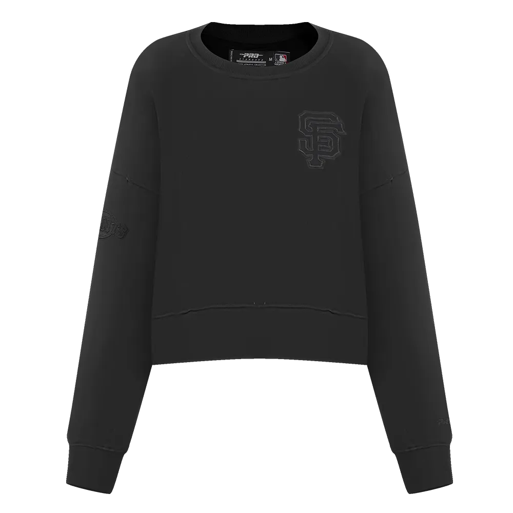 MLB SAN FRANCISCO GIANTS NEUTRAL WOMEN'S CREWNECK (BLACK)