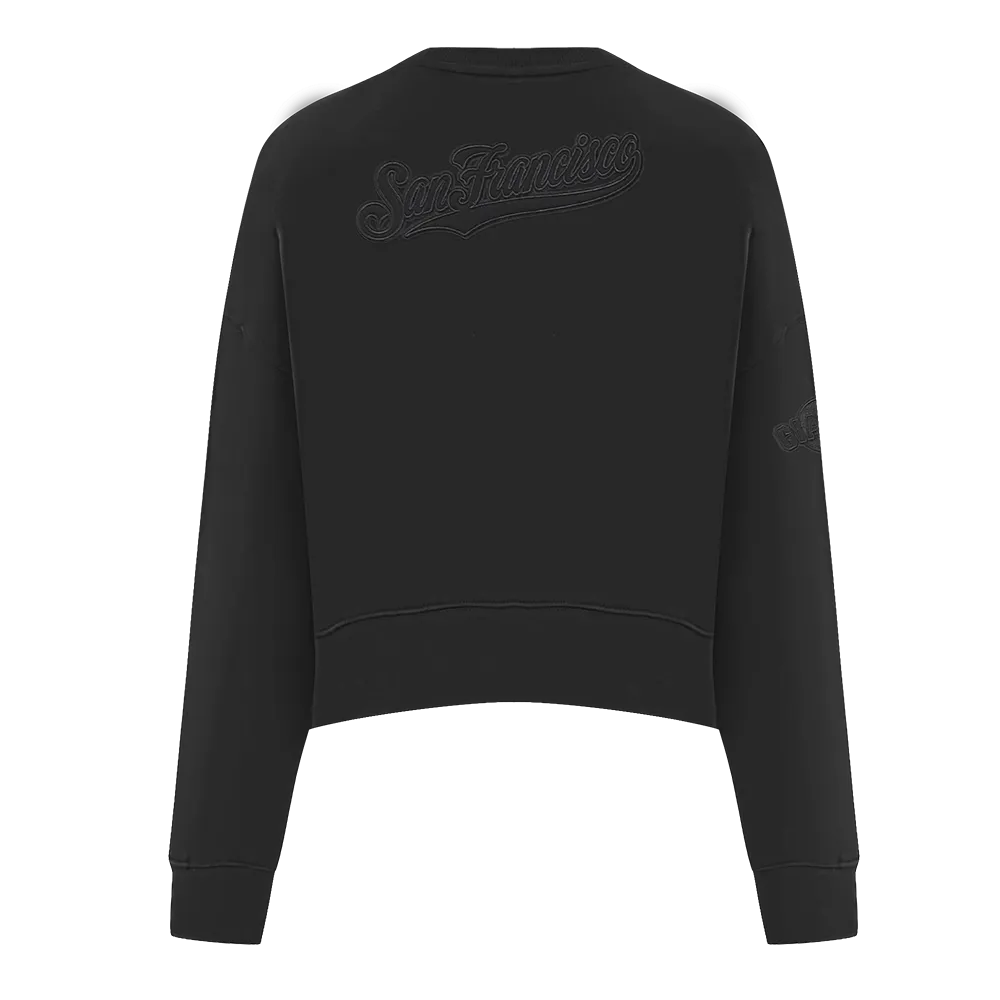 MLB SAN FRANCISCO GIANTS NEUTRAL WOMEN'S CREWNECK (BLACK)