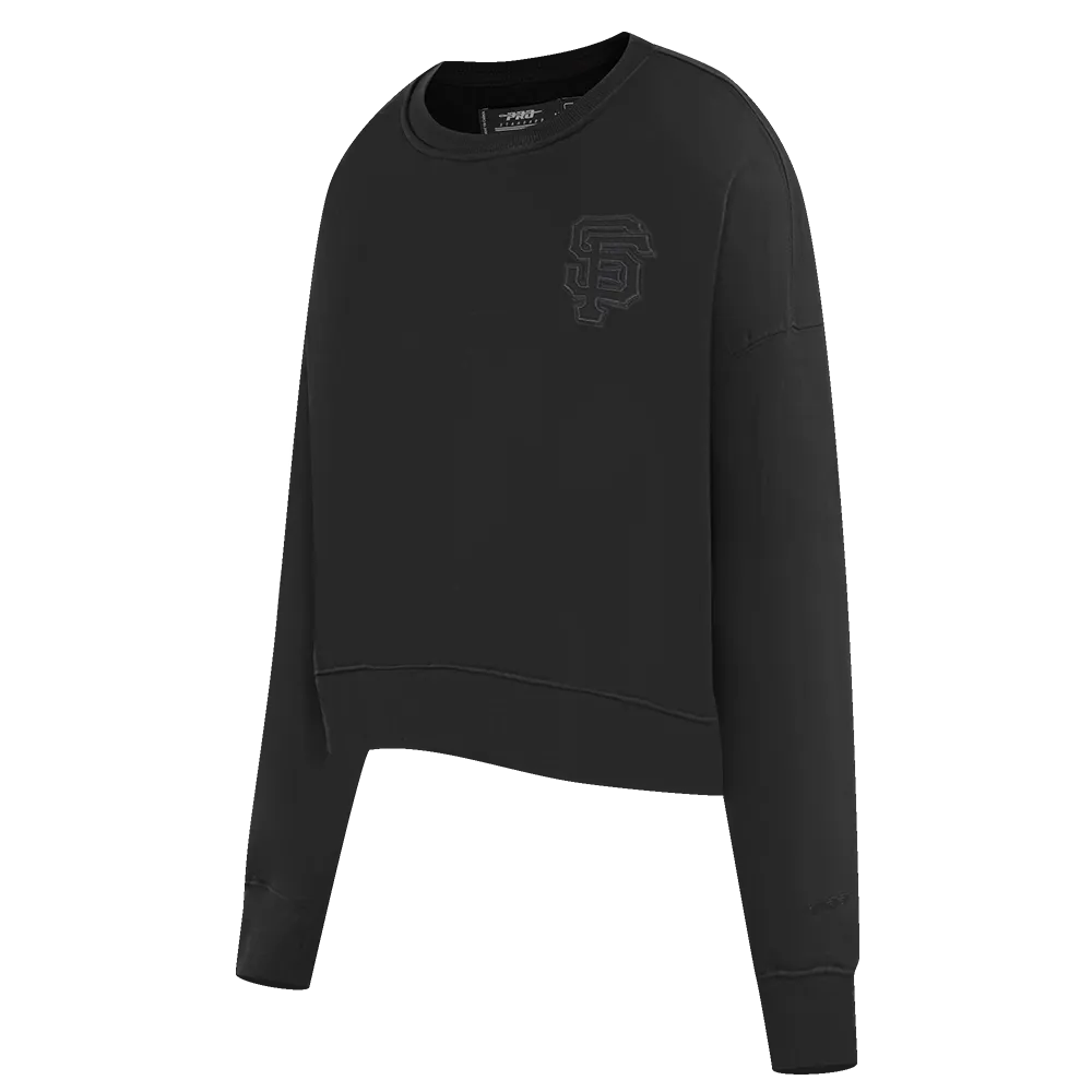 MLB SAN FRANCISCO GIANTS NEUTRAL WOMEN'S CREWNECK (BLACK)