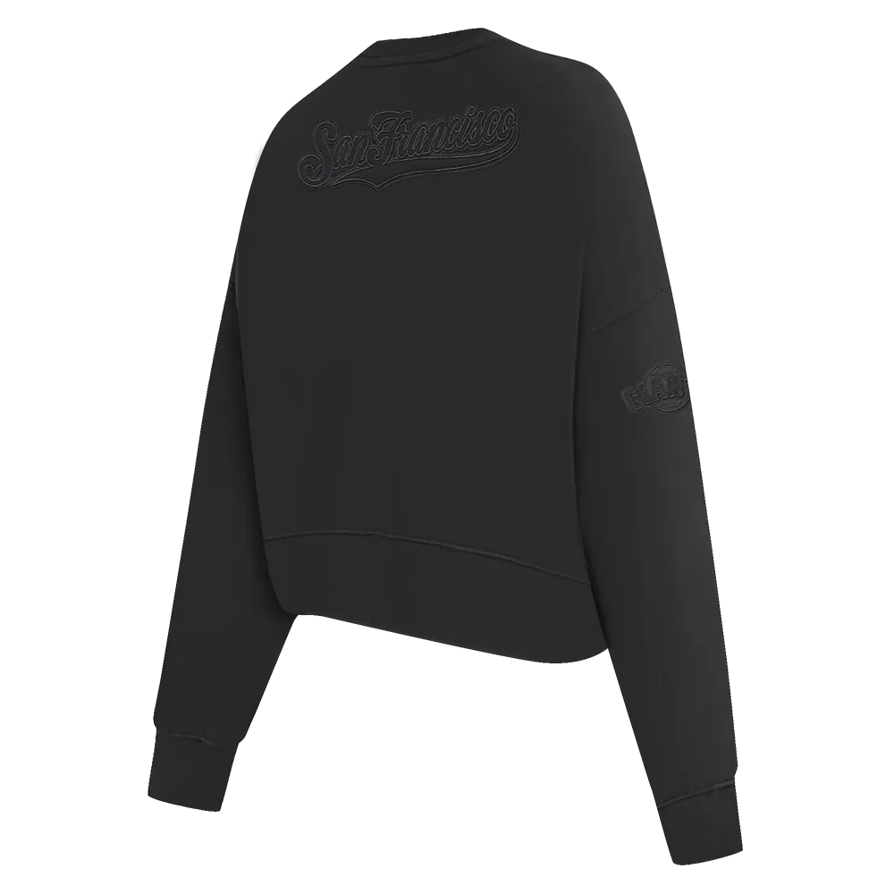 MLB SAN FRANCISCO GIANTS NEUTRAL WOMEN'S CREWNECK (BLACK)