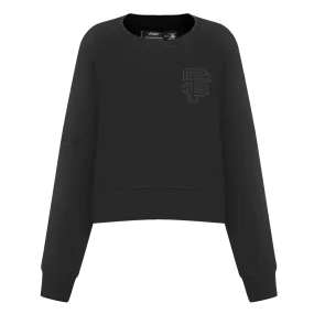 MLB SAN FRANCISCO GIANTS NEUTRAL WOMEN'S CREWNECK (BLACK)