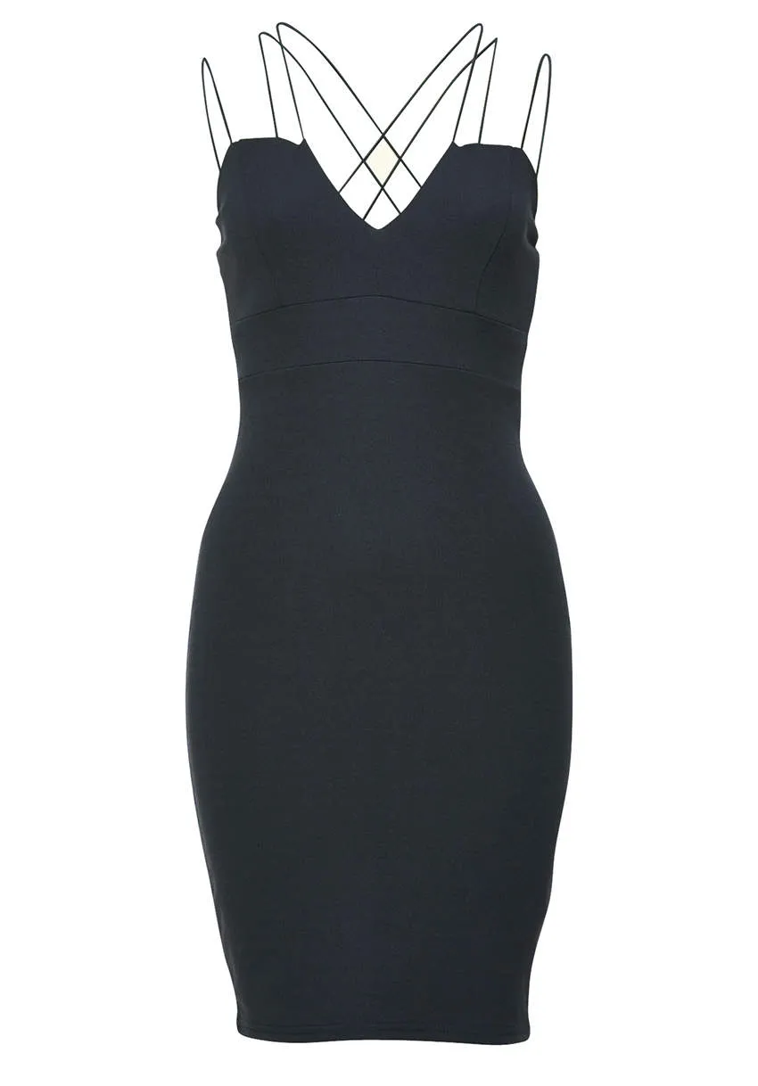 Navy Bodycon Mini Dress