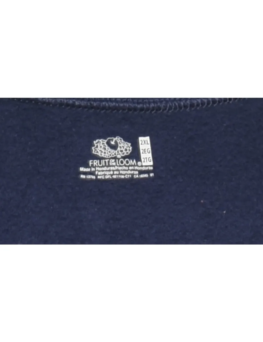Navy Plain Sweatshirt - XXL