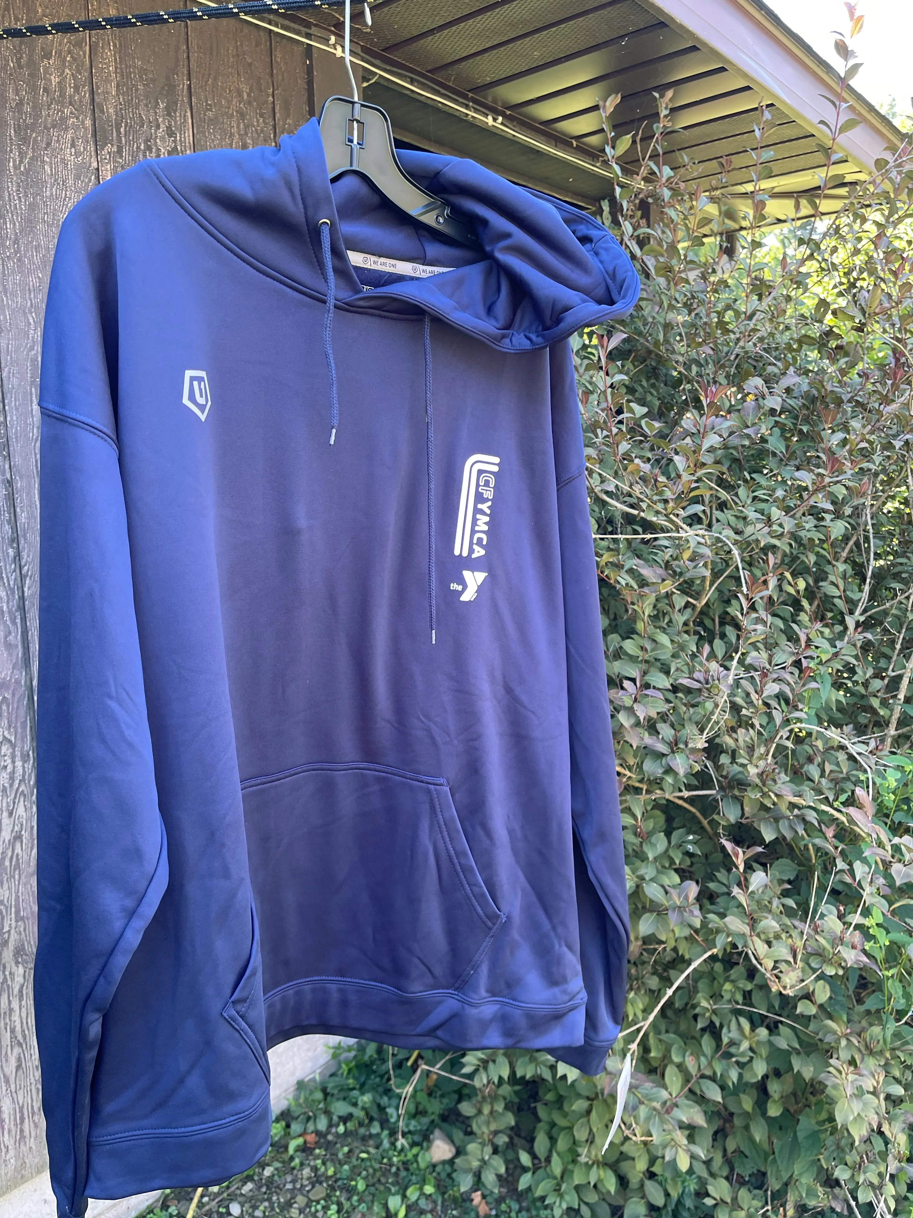 Navy/Gray Dri Fit Hoodie