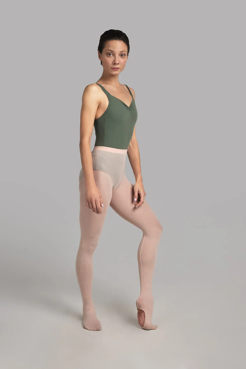 Nikolay - Mesh Seamed Convertible tights - Adult (0054/0N) - Ballet Pink