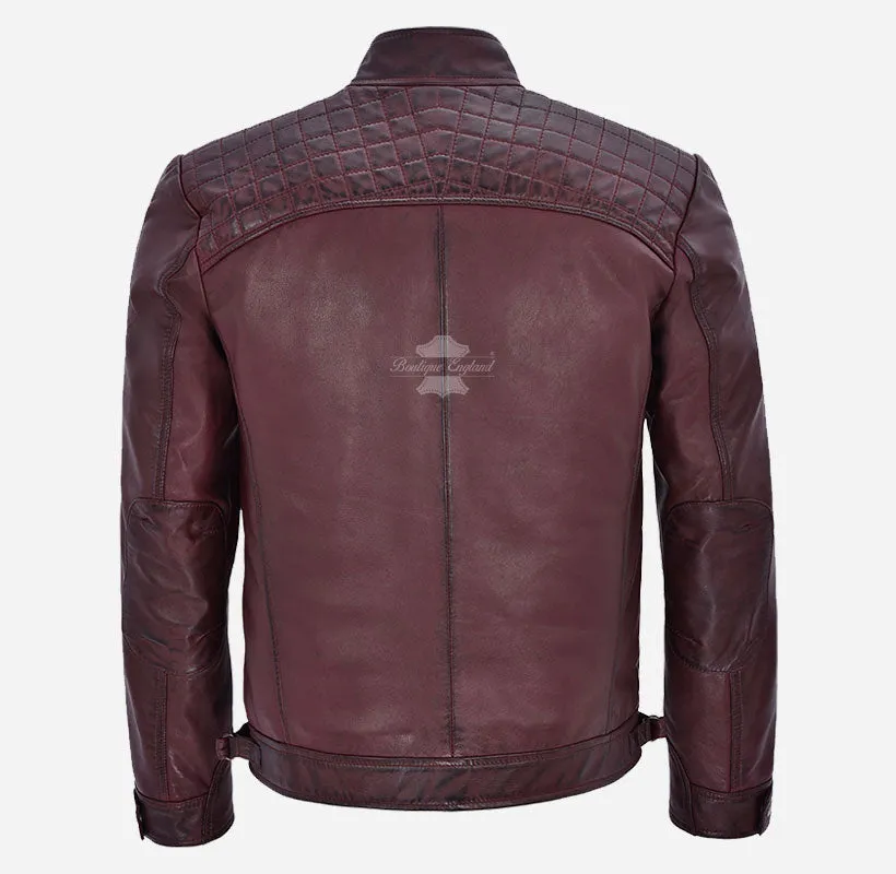 NORSEMEN Biker Leather Jacket For Mens Real Leather Fashion Jacket