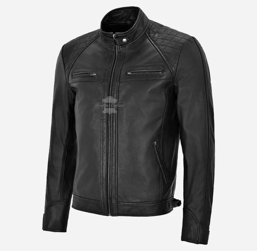 NORSEMEN Biker Leather Jacket For Mens Real Leather Fashion Jacket