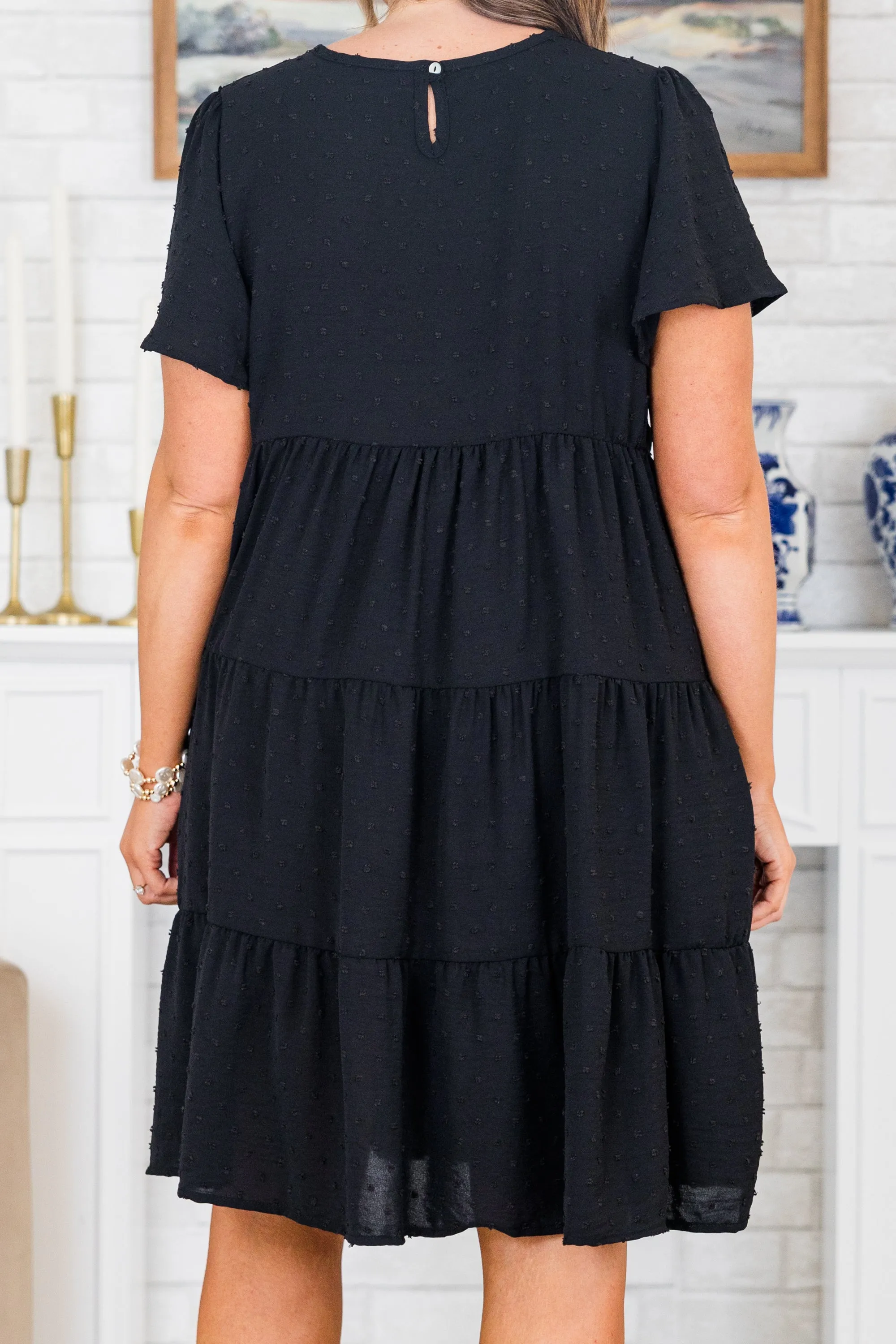On My Way Out Dress, Black