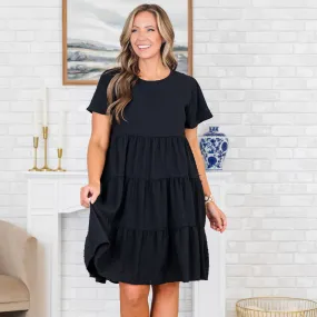 On My Way Out Dress, Black