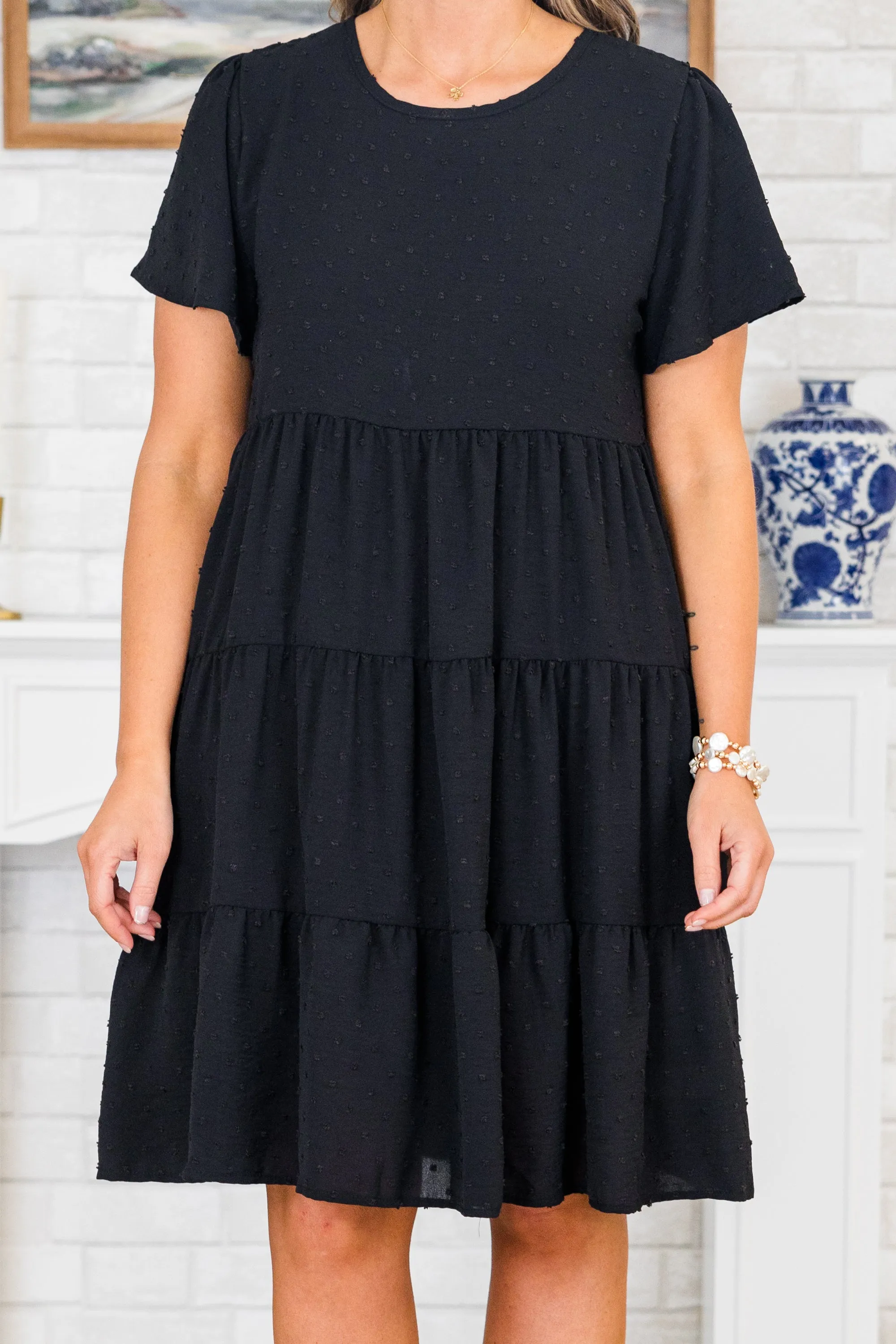 On My Way Out Dress, Black