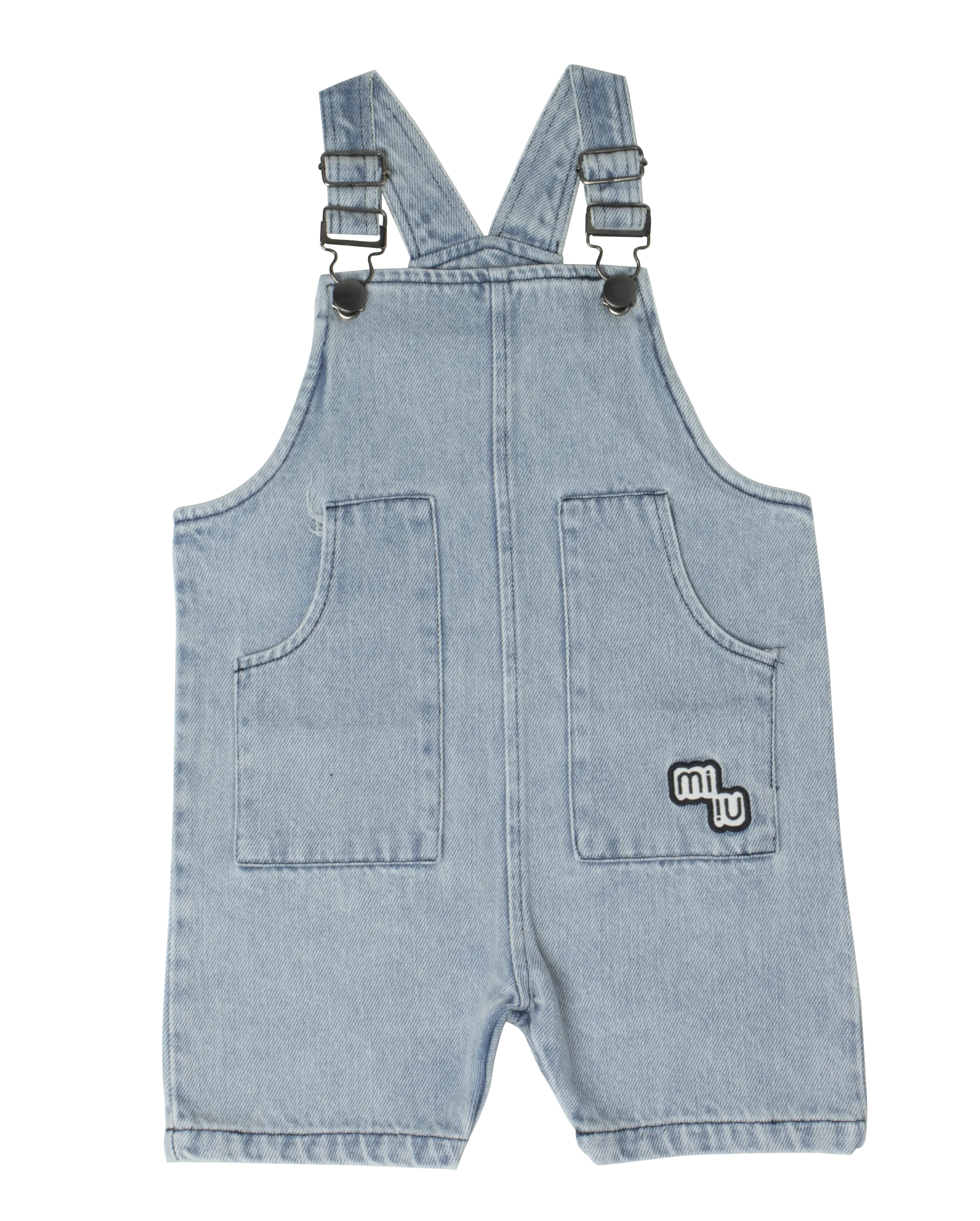 one piece overall buckles - blue
