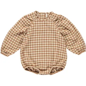 Overall Amber Check Puff