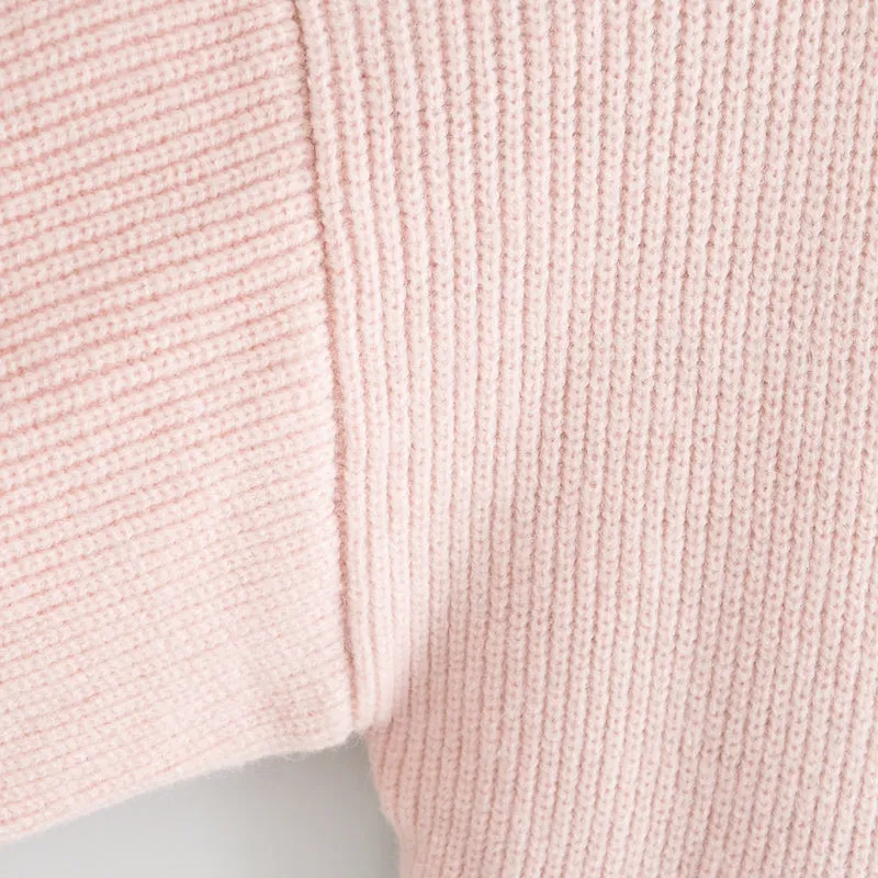 Patchwork Crop Knitted Sweater