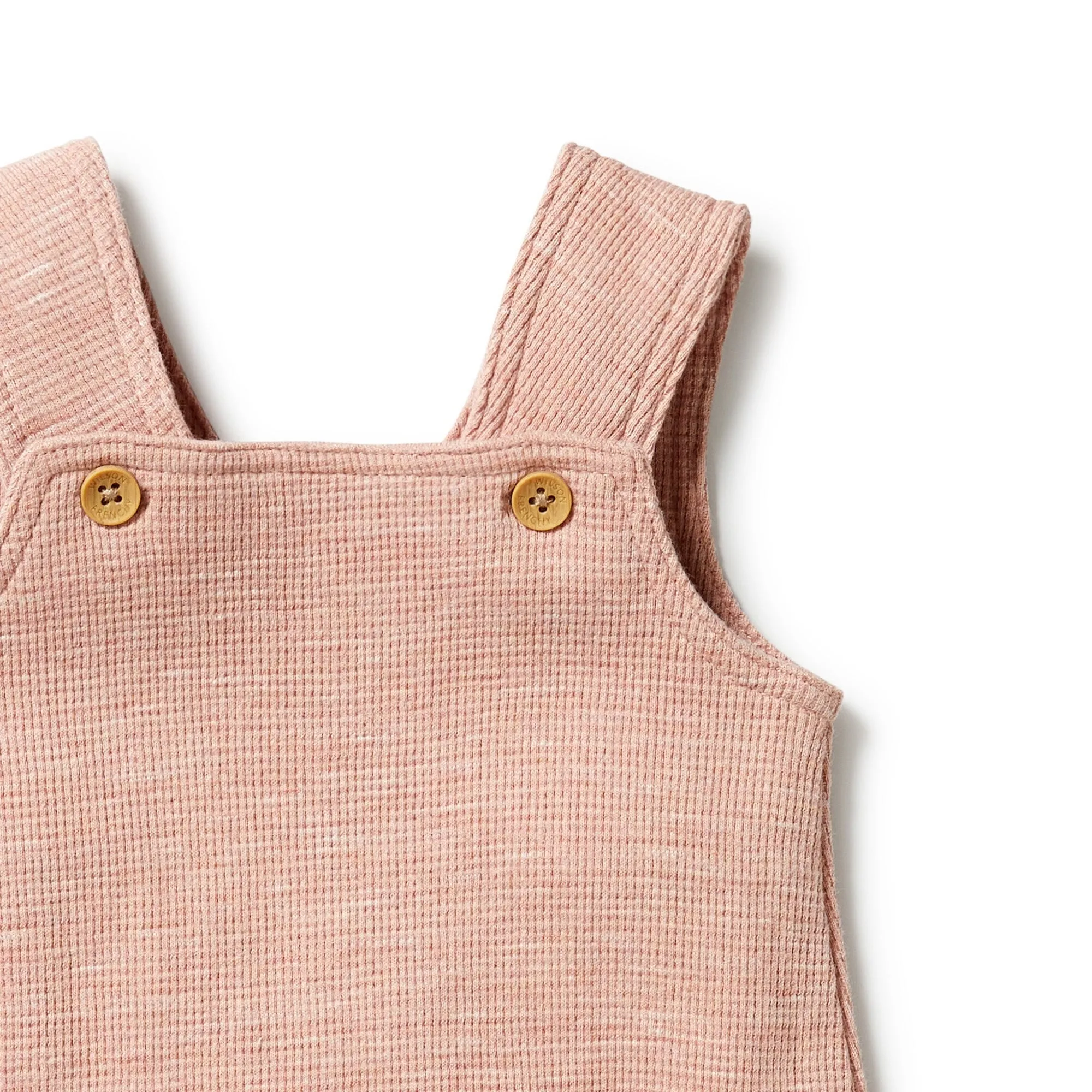 Peach - Organic Waffle Overall