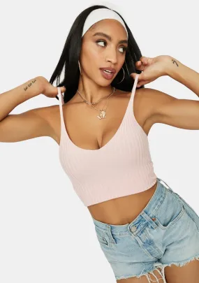 Petal Clique On Speed Dial Knit Crop Tank