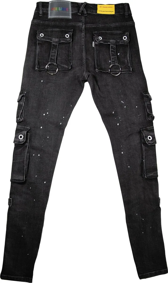 Pheelings-Auhl Aologne Cargo Pants-Dark Black