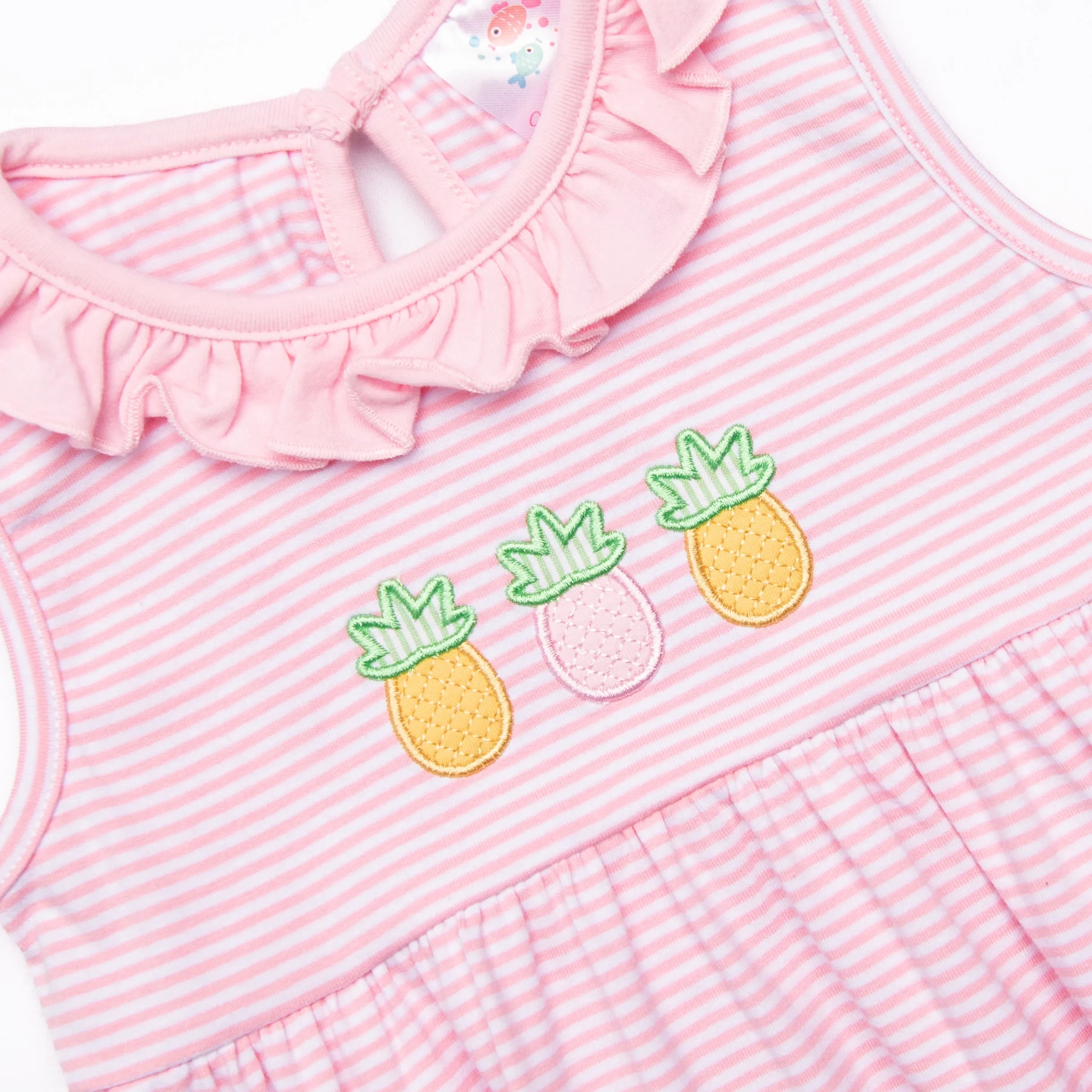 Pink Paradise Applique Dress, Pink