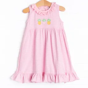 Pink Paradise Applique Dress, Pink