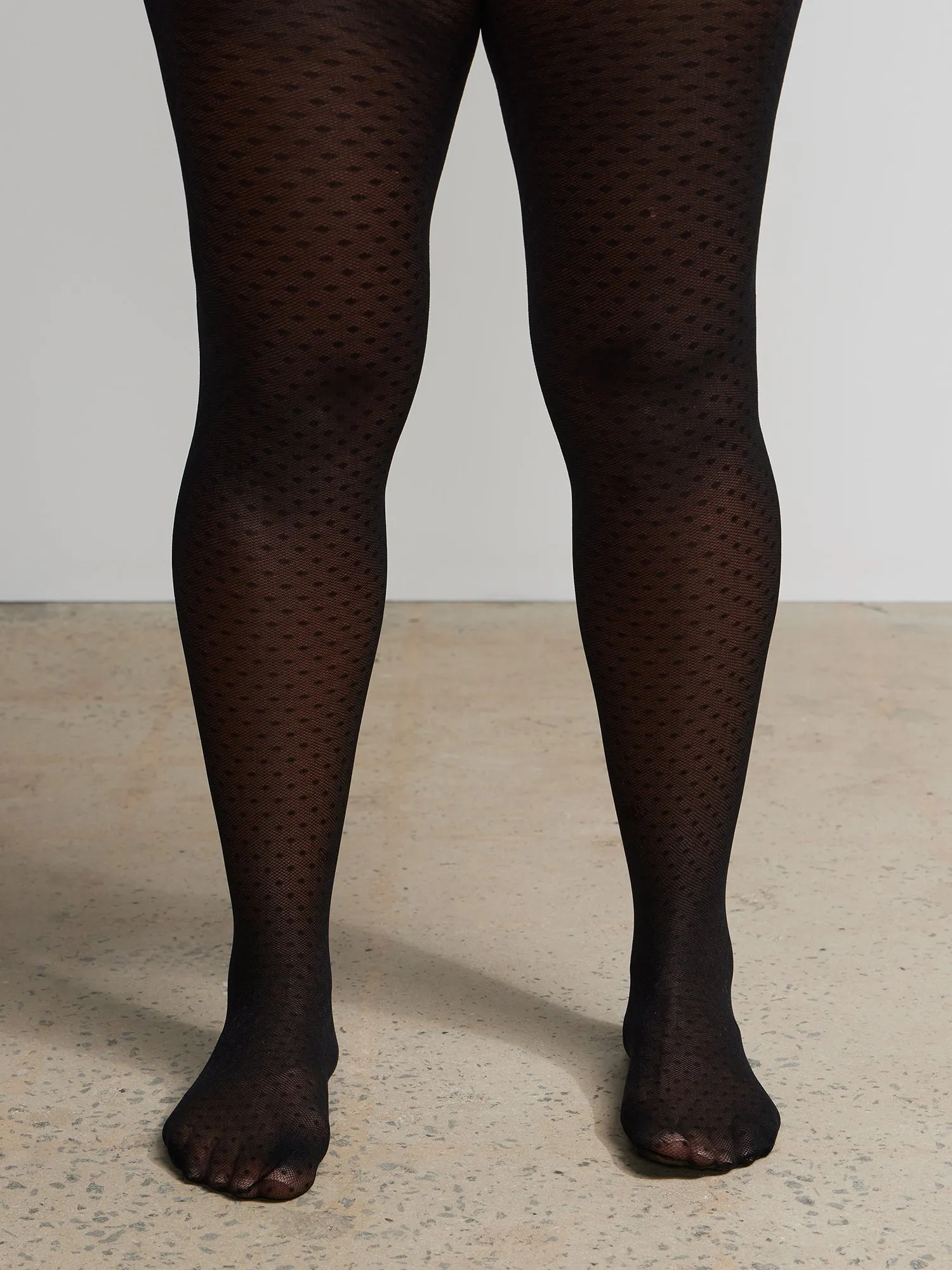Plus Dotted Tights