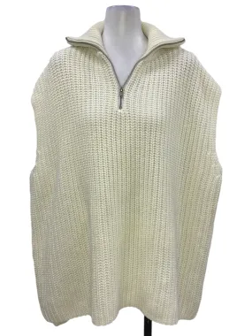Porcelain Sleeveless Knitted Vest