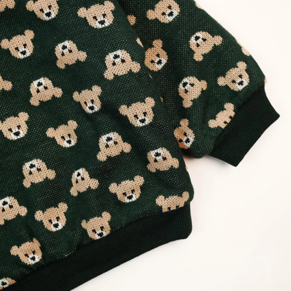 printed quilted pullover 7188