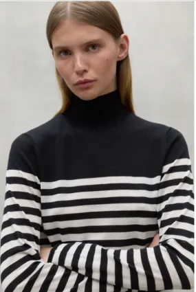 Pullover FAYAALF STRIPES KNIT black | ECOALF