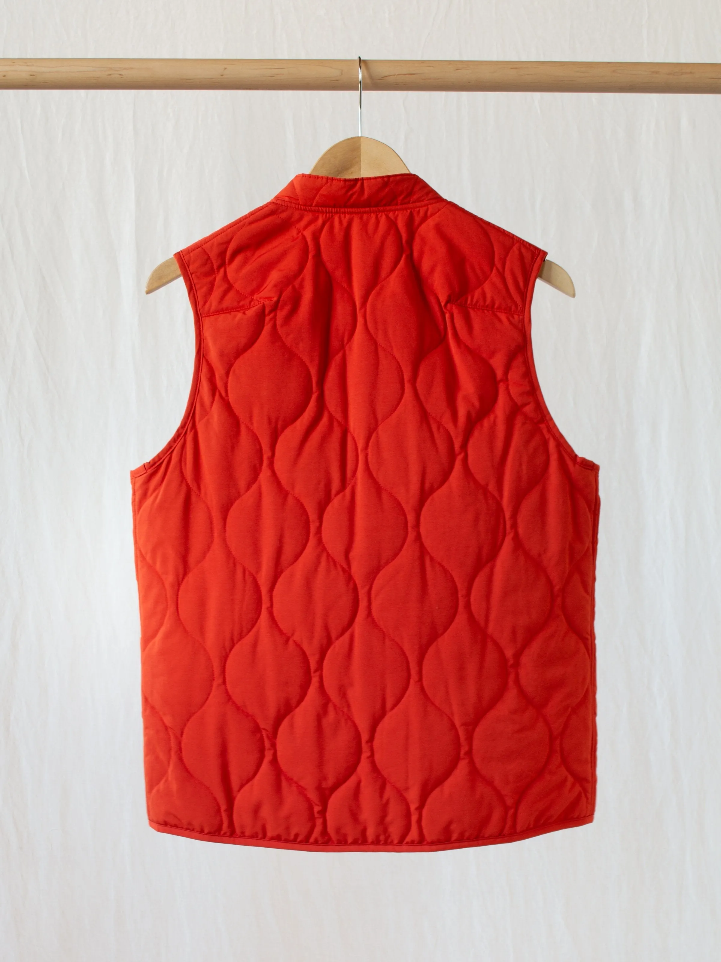 Quilted Liner Vest - Orange