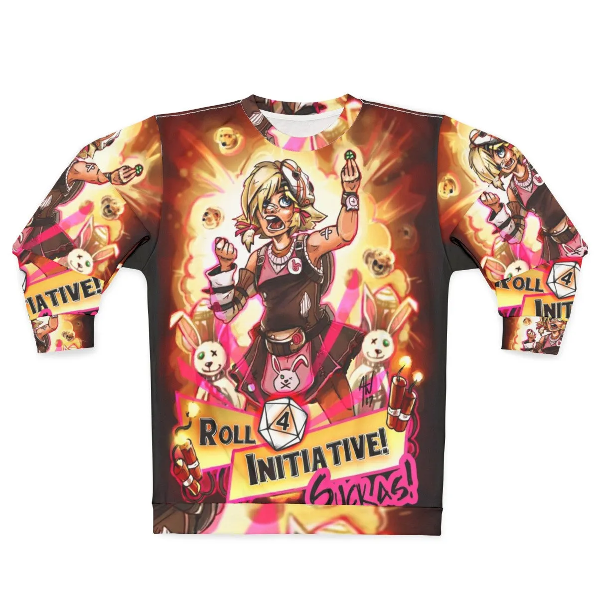 "Roll for Initiative Suckas" Borderlands Gamer Sweatshirt
