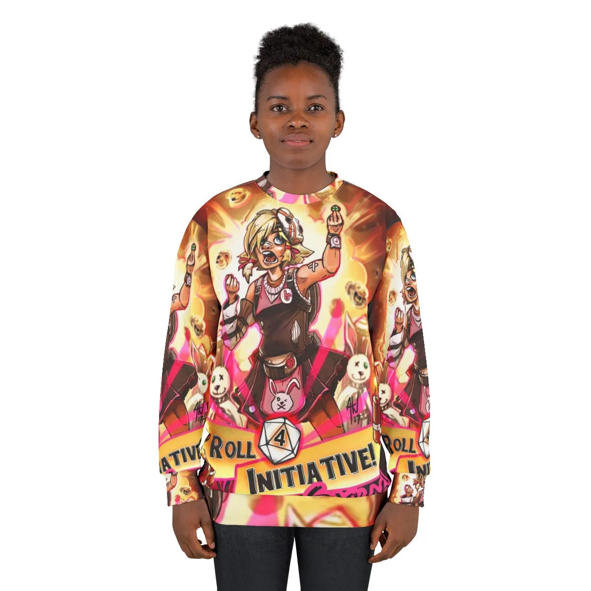 "Roll for Initiative Suckas" Borderlands Gamer Sweatshirt