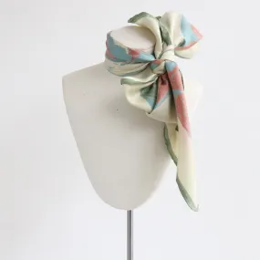 "Sweet Roses" Vintage 1950's Floral Silk Scarf