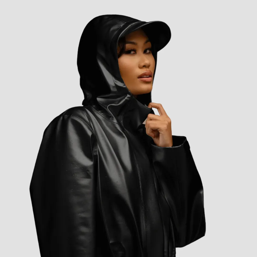 Rain Jacket, Waterproof, Satin-Lined Hood