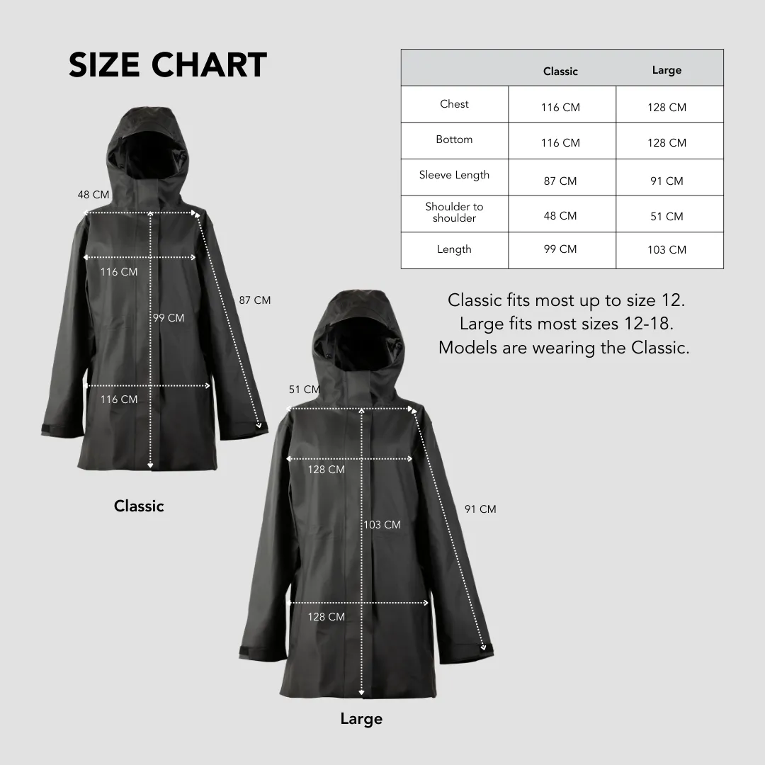 Rain Jacket, Waterproof, Satin-Lined Hood