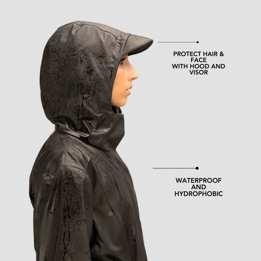 Rain Jacket, Waterproof, Satin-Lined Hood