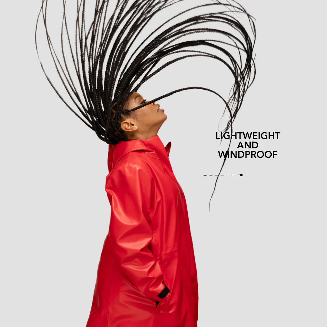 Rain Jacket, Waterproof, Satin-Lined Hood