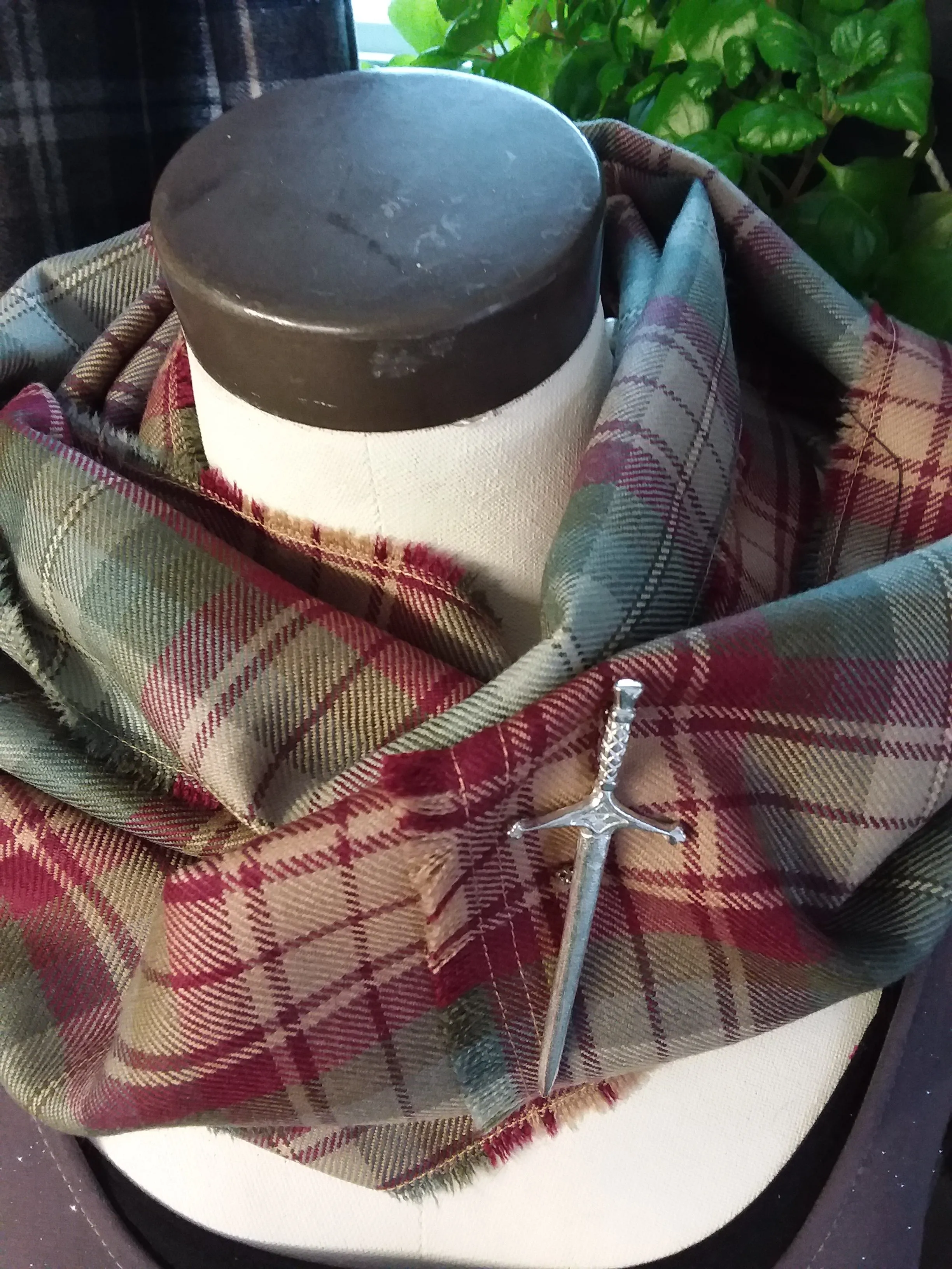 Raw Edge Infinity Scarf - in stock